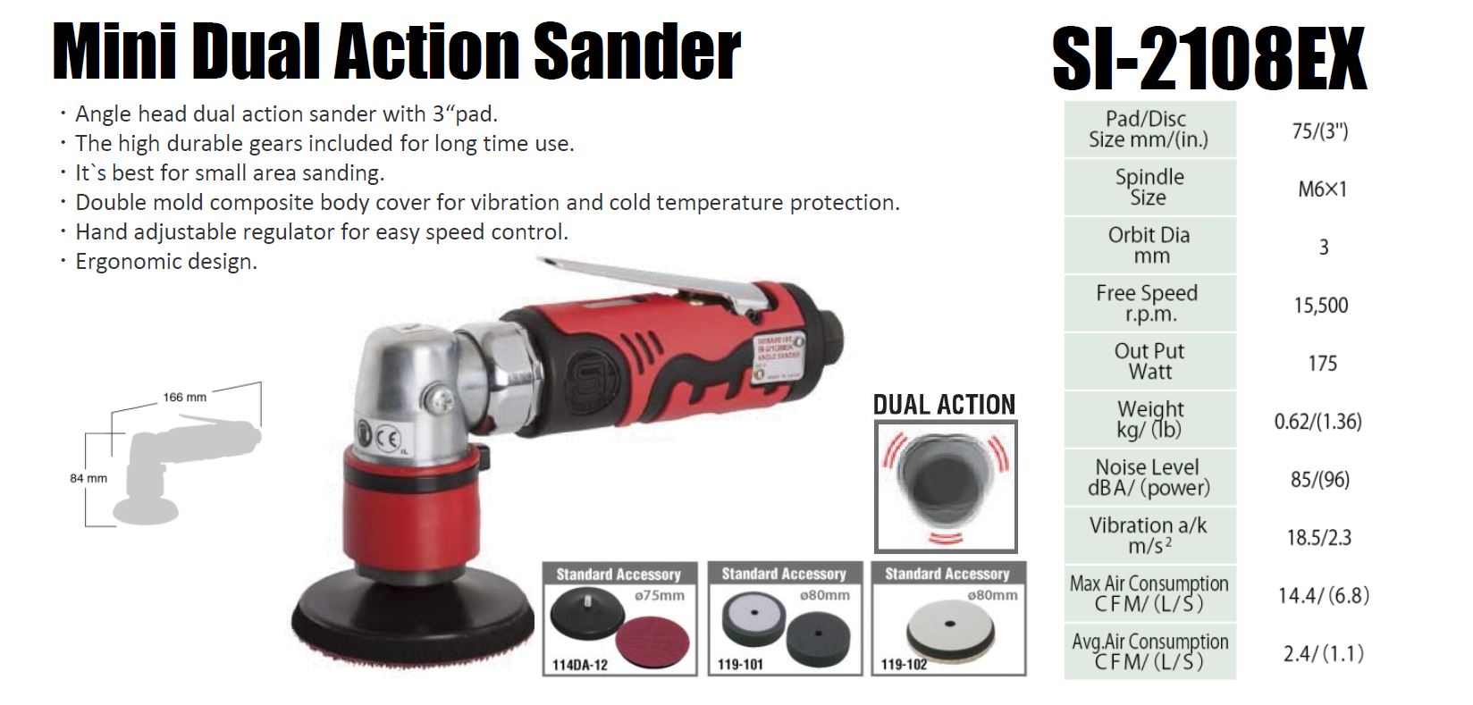 APerformance Tools || SI-2108EX Mini Dual Action Sander